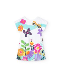 Boboli Boboli - Тениска с къс ръкав Garden treasures 408136/1100, момиче, 7-12 г. 7 - 12г. Момиче Пролет/Лято 2024  8430329as