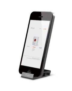 Elago S5 Stand - алуминиева поставка за iPhone 5, iPhone 5S, iPhone SE, iPhone 5C (черна)