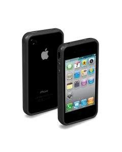 SBS Bumper Case - силиконов бъмпер за iPhone 4S, iPhone 4 (черен)