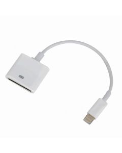 Lightning to 30 pin Dock Connector (10 см) - кабел/адаптер за iPhone 5, iPhone 5S, iPhone SE, iPhone 5C, iPod Touch 5, iPod Nano 7, iPad 4, iPad Mini, iPad mini 2, iPad mini 3