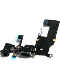 Apple Lightning FlexCable and Audio - оригинален резервен захранващ лентов кабел (Lightning), микрофон и модул за звука за iPhone 5 (черен)