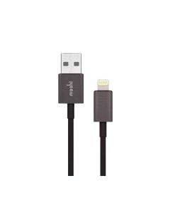 Moshi Lightning to USB Cable - USB кабел за iPhone X, iPhone 8, iPhone 7, iPad, iPod с Lightning (100 см) (черен)
