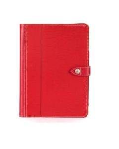Griffin Back Bay Folio - кожен калъф с поставка за iPad Air, iPad 5 (2017) (червен)