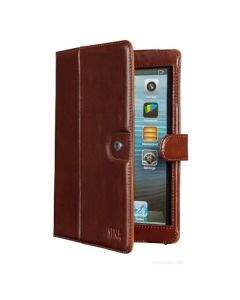 Sena Folio Case - луксозен калъф, тип папка от естествена кожа и поставка за iPad mini, iPad mini 2, iPad mini 3 (кафяв)