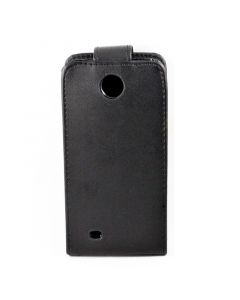 Leather Flip Case - вертикален кожен калъф за HTC Desire 300 (черен)