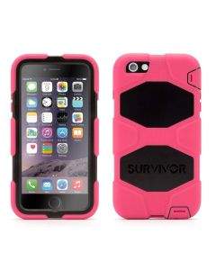 Griffin Survivor All-Terrain Extreme-Duty Case - защита от най-висок клас за iPhone 6 Plus, iPhone 6S Plus (розов-черен)