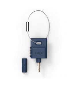 Elago Keyring Splitter - аудио разклонител (сплитер) за мобилни устройства с 3.5 мм стерео-жак (син)