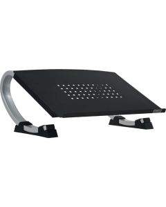 Allsop Redmond Adjustable Curve Stand - алуминиева поставка за MacBook, преносими компютри и монитори (черна)
