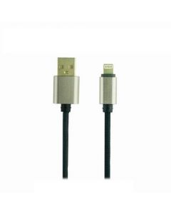 TiPX Avivo Metalic Collection - плетен Lightning кабел за iPhone, iPad, iPod с Lightning (черен)