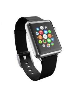 Incipio Premium Leather Watch Band - класическа кожена каишка за Apple Watch 38мм, 40мм (черен)