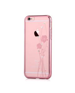 Comma Crystal Ballet Case - поликарбонатов кейс за iPhone 6 Plus, iPhone 6S Plus (с кристали Сваровски) (розов)