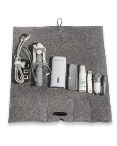 4smarts Felt Travel Bag Set - комплект аксесоари, кабели, зарядни, батерия, селфи стик и др. за мобилни устройства