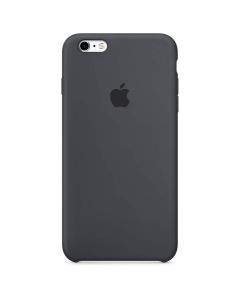 Apple Silicone Case - оригинален силиконов кейс за iPhone 6S, iPhone 6 (тъмносив)