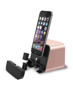 Verus i-Depot Cradle - универсална док станция за iPhone, iPad и мобилни устройства с microUSB (розово злато)