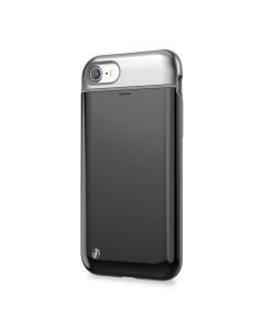 STILMIND Mystic Pebble Case - удароустойчив хибриден кейс с отделение за кр. карта за iPhone SE (2020), iPhone 8, iPhone 7 (черен)