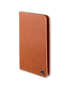 4smarts Newtown Wallet Universal Case - универсален кожен калъф с тип портфейл за смартфони до 5.2 инча (кафяв)