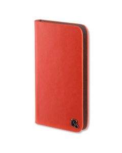 4smarts Ultimag Luxury Book Marbella Universal Case - универсален кожен (естествена кожа) калъф с магнитно захващане за смартфони до 5.2 инча (оранжев)