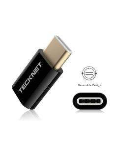 TeckNet TF001 USB-C Male to MicroUSB Female Adapter - 2 броя microUSB адаптер за MacBook и устройства с USB-C порт