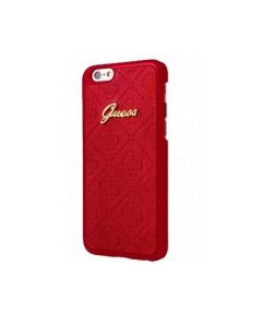 Guess Scarlett Hard Case - дизайнерски хибриден кейс за iPhone SE (2020), iPhone 8, iPhone 7 (червен)