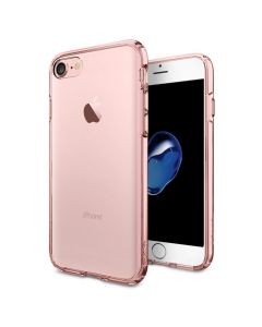 Spigen Ultra Hybrid Case - хибриден кейс с висока степен на защита за iPhone 8, iPhone 7 (роз.злато-прозрачен)