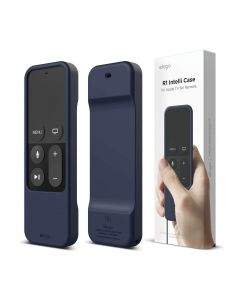 Elago R1 Intelli Case - удароустойчив силиконов калъф за Apple TV Siri Remote (индиго)