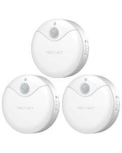 TeckNet LED09 3-Pack Motion Sensor LED Night Light - сензор за движение и LED нощна светлина