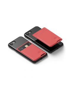 Elago Card Pocket - поставка тип джоб за документи и карти, прикрепяща се към всяко мобилно устройство (червен)