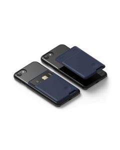 Elago Card Pocket - поставка тип джоб за документи и карти, прикрепяща се към всяко мобилно устройство (тъмносин)