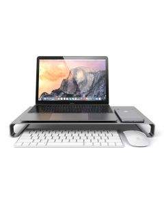 Satechi Aluminium Monitor Stand - настолна алуминиева поставка за монитори, MacBook и лаптопи (тъмносива)