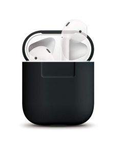 Elago Airpods Silicone Case - силиконов калъф за Apple Airpods (черен)