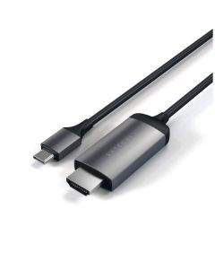 Satechi Aluminum 4K USB-C to HDMI Cable - кабел с поддръжка на 4K за свързване от USB-C към HDMI (тъмносив)