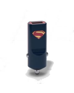 USB Tribe DC Movie Superman USB Car Charger - зарядно за кола с 2.4A USB изход за мобилни устройства (черен)