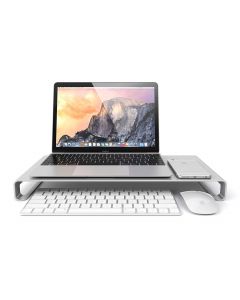 Satechi Aluminium Monitor Stand - настолна алуминиева поставка за монитори, MacBook и лаптопи (сребриста)