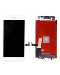 OEM iPhone 8 Plus Display Unit - резервен дисплей за iPhone 8 Plus (пълен комплект) - бял