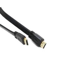 Omega Flat HDMI Cable v1.4 - HDMI кабел за мобилни устройства (5 метра) (черен)