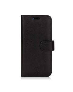 Redneck Prima Folio - кожен калъф, тип портфейл и поставка за Huawei P20 (черен)