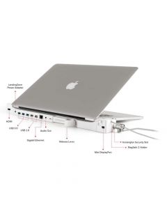 LandingZone Dock Pro Retina 13 - мултифункционален хъб за зареждане и свързване на допълнителна периферия за MacBook Pro Retina 13 (бял)