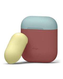 Elago Duo Silicone Case - силиконов калъф за Apple Airpods (червен)