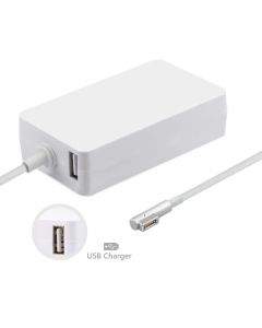MicroBattery 60W MagSafe Power Adapter EU - захранване за MacBook и MacBook Pro и USB изход за зареждане на мобилни устройства
