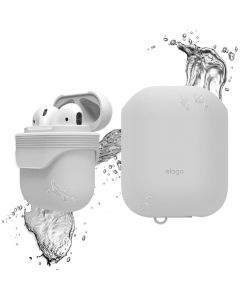 Elago Airpods Waterproof Case - водоустойчив силиконов калъф за Apple Airpods (бял)
