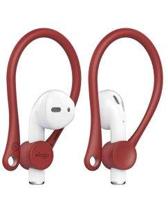 Elago AirPods EarHooks - силиконови кукички за Apple Airpods и Apple Airpods 2 (червен)
