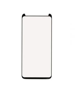 Premium Full Glue 5D Case Friendly Tempered Glass - калено стъклено защитно покритие с извити ръбове за целия дисплея на Samsung Galaxy S8 (черен-прозрачен)