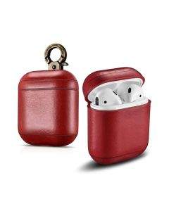 Prodigee Leather case Jack - кожен кейс (естествена кожа) за Apple Airpods (червен)