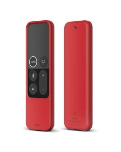 Elago R2 Slim Case - удароустойчив силиконов калъф за Apple TV Siri Remote (червен)