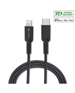 4smarts MFI RAPIDCord PD USB-C to Lightning Cable 1m. - USB-C кабел към Lightning за Apple устройства (черен)