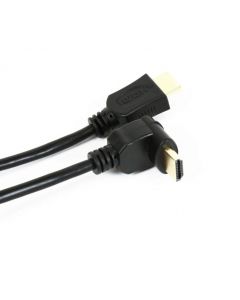 Omega HDMI Cable v1.4 Gold Angular - HDMI кабел за мобилни устройства (5 метра) (черен)