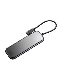 Baseus USB-C Mirror Series Hub CAHUB-DZ0G - мултифункционален хъб за свързване на допълнителна периферия за устройства с USB-C (тъмносив)