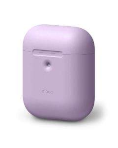 Elago Airpods Silicone Case - силиконов калъф за Apple Airpods 2 with Wireless Charging Case (лилав)