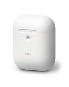 Elago Airpods Silicone Case - силиконов калъф за Apple Airpods 2 with Wireless Charging Case (бял)