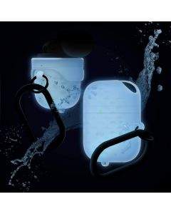 Elago Airpods Waterproof Active Hang Case - водоустойчив силиконов калъф с карабинер за Apple Airpods (фосфор)